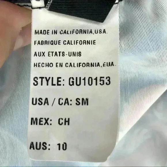 GUESS Los Angeles Strapless Brown w/ Floral Design Tankini Swimsuit Top Size S - Picture 7 of 8